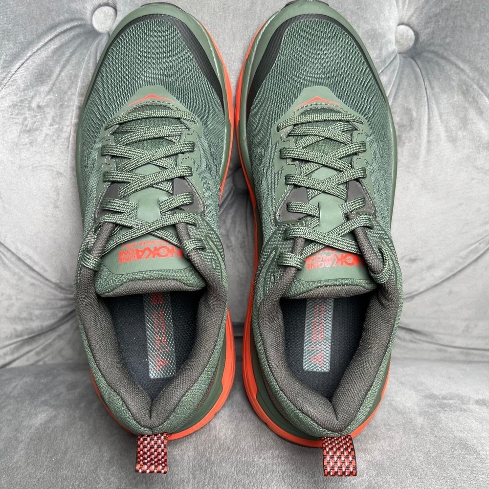 Hoka One One Challenger ATR 6W Trail Running Shoes Men 7 ThymeFiesta GreenOrange - Picture 5 of 16